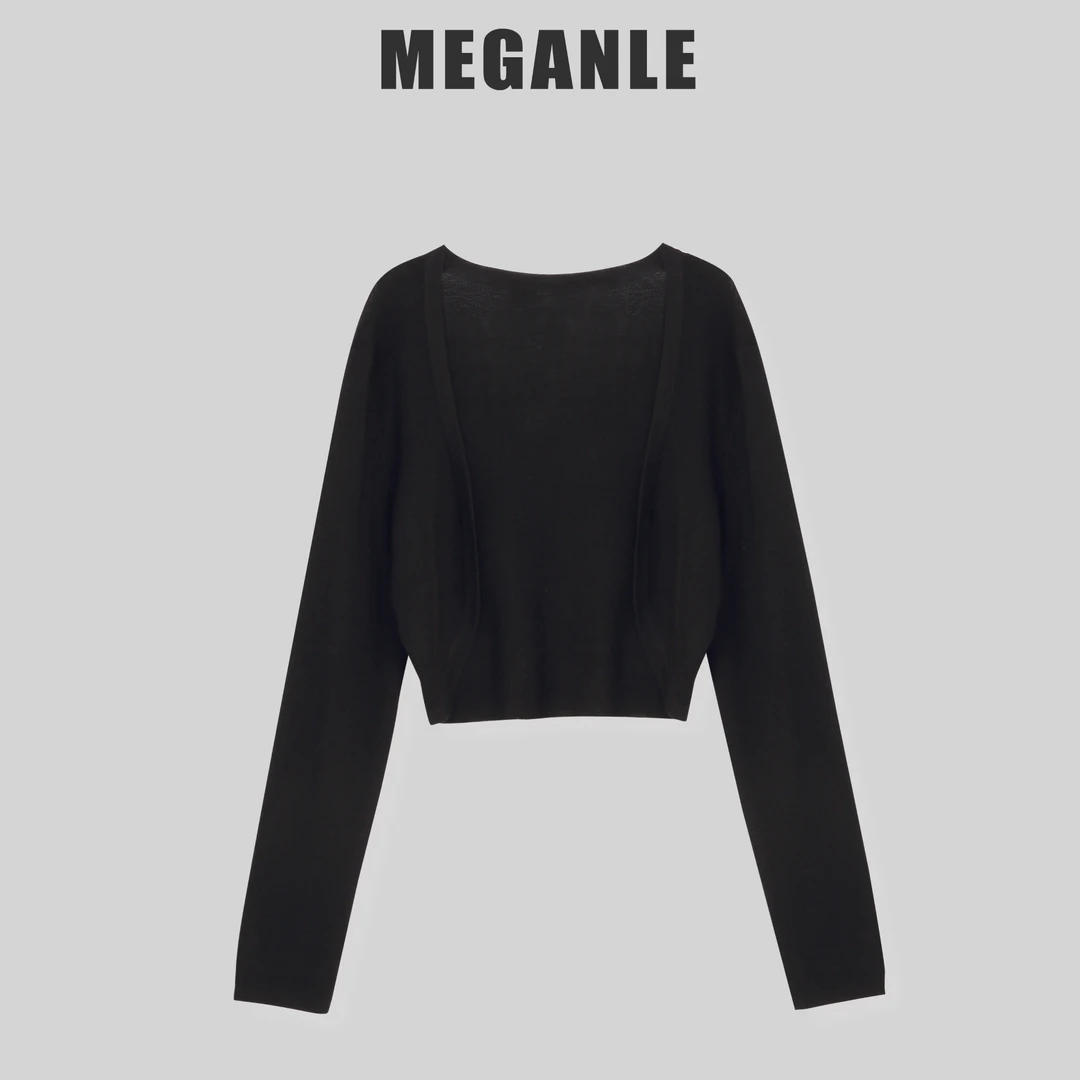 【度假防晒】MEGANLE-25/早春新款 简约休闲天丝防晒开衫2024230