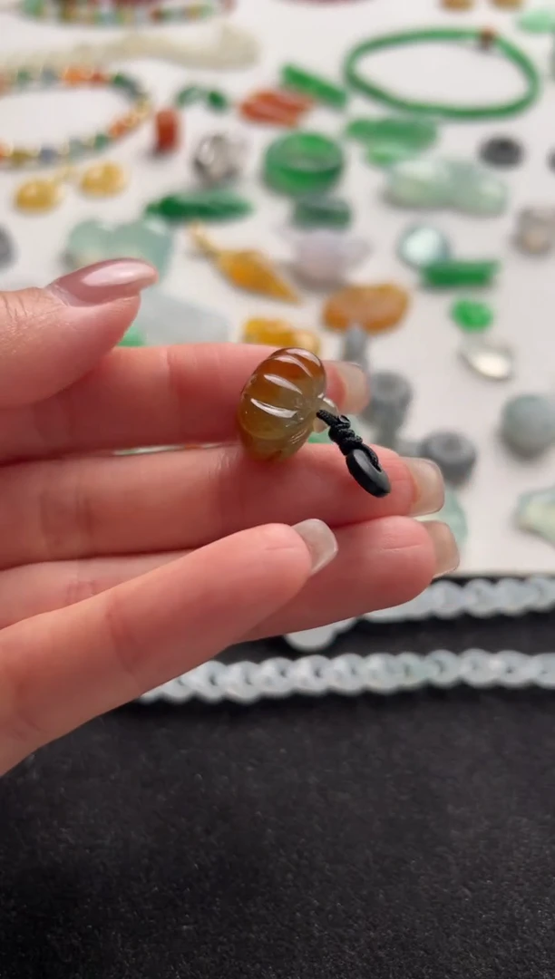 定制翡翠未镶嵌南瓜888+88