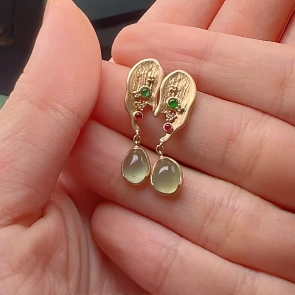 【庄家翡翠】18k耳饰