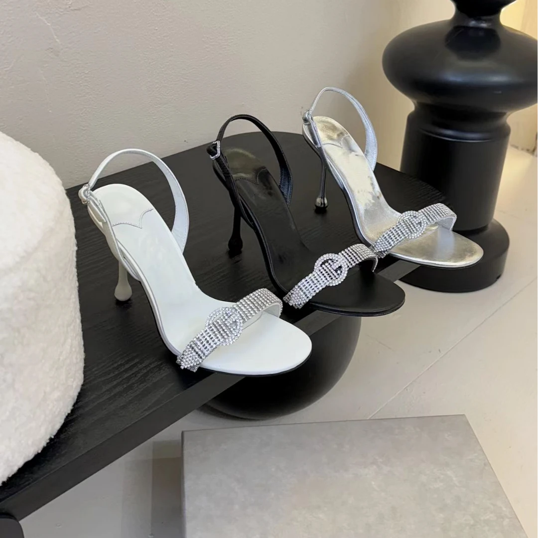 夏季新款经典走秀凉鞋一字带时尚细跟