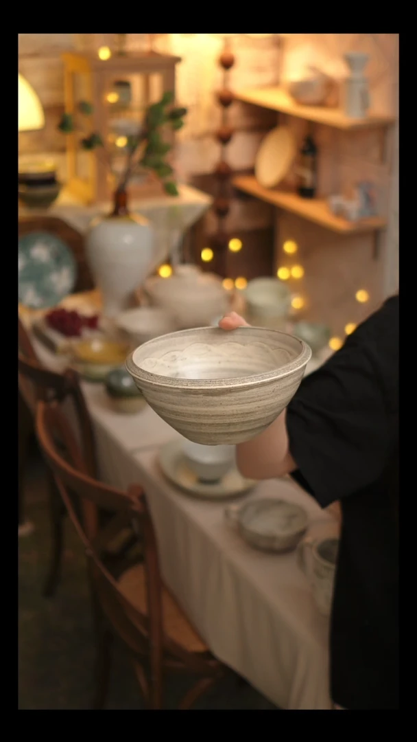瓷片雾里工作室 面碗1个