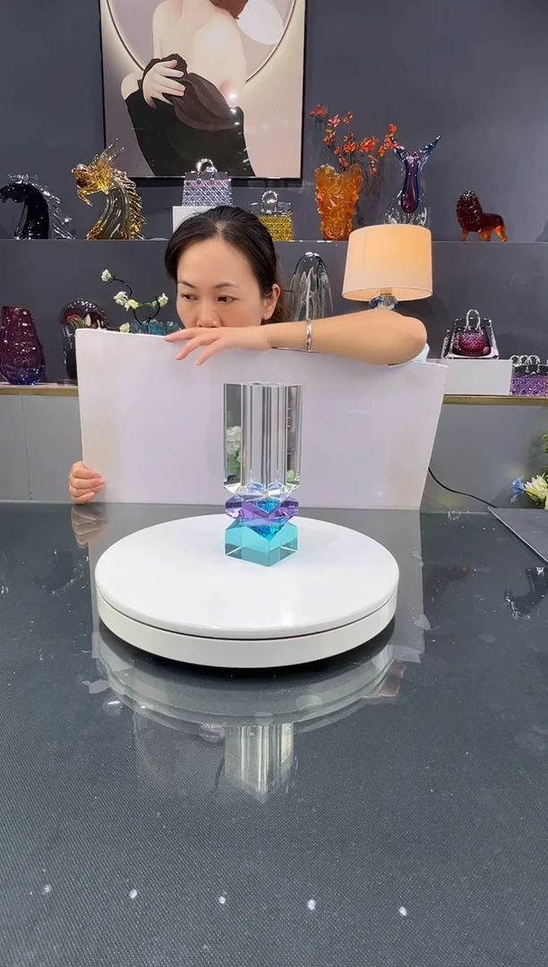 琉璃水晶琉璃花瓶1个