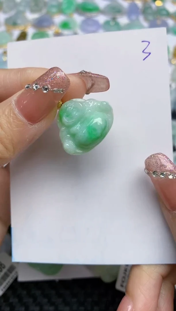 【闪购商品】翡翠挂件未镶嵌天然A货翡翠 3