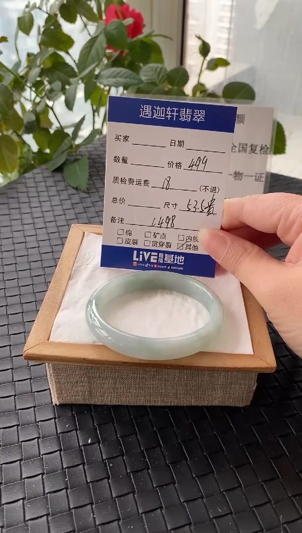 未镶嵌手镯翡翠54贵妃 C498编码