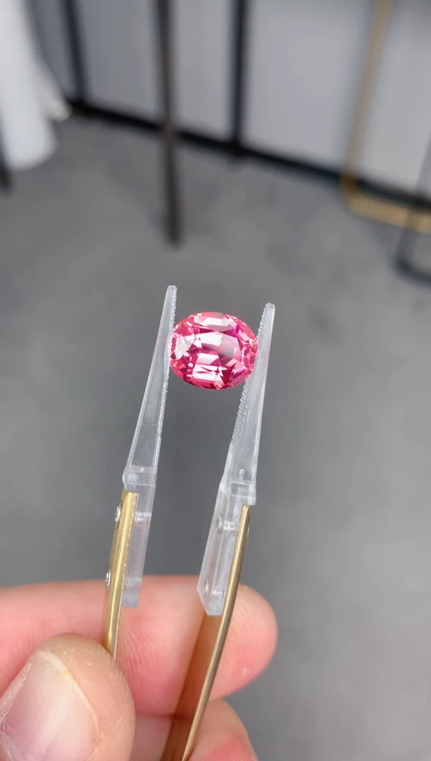 未镶嵌裸石碧玺4.5ct 粉红碧玺 定制