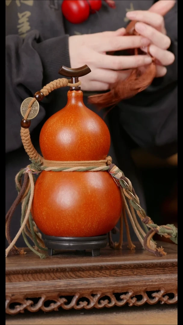 210号精品天然大漆酒葫芦一物一拍~