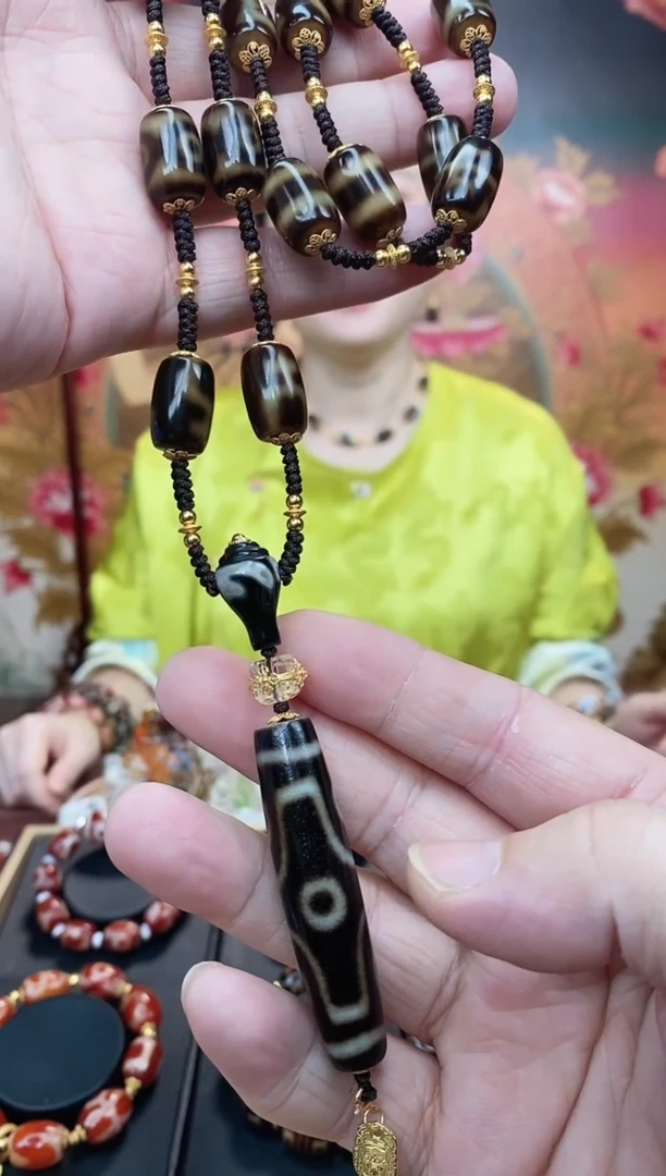【闪购商品】玛瑙/玉髓毛衣链未镶嵌玛瑙六眼毛衣链