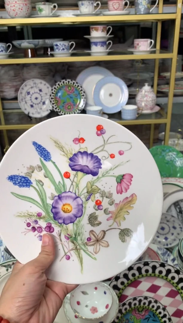 【闪购商品】瓷片陶瓷原单CC119餐具1个8寸