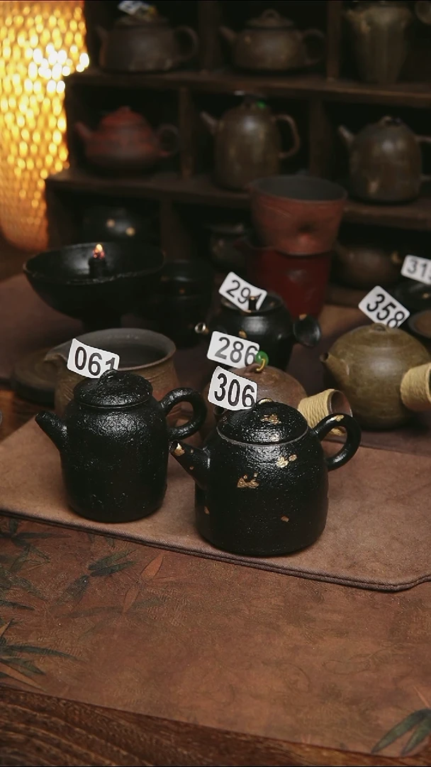 盖盖侘寂风茶壶茶具专拍