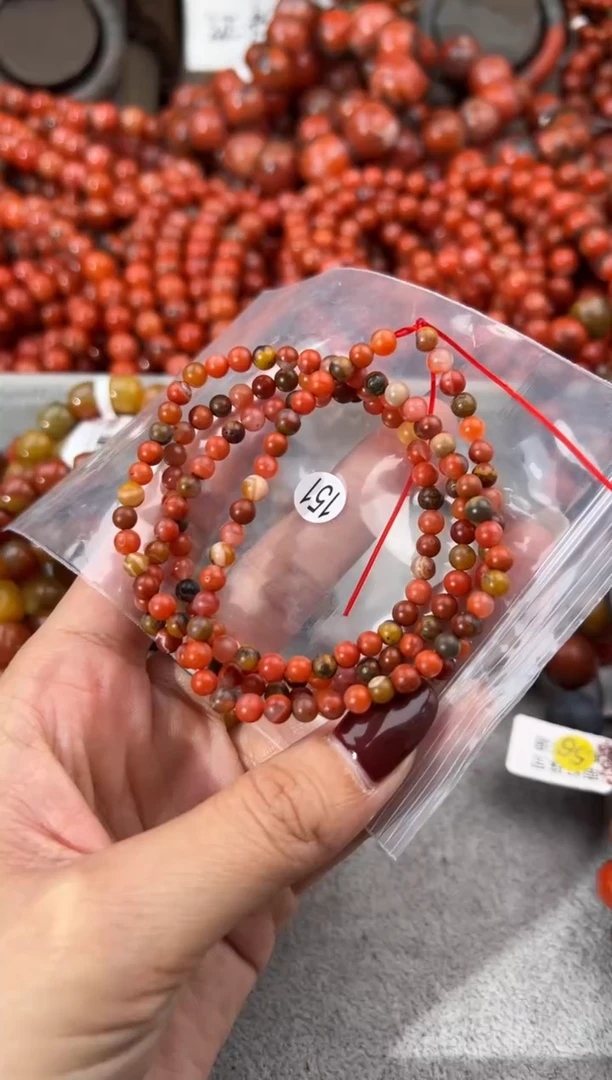 未镶嵌手串南红玛瑙4+