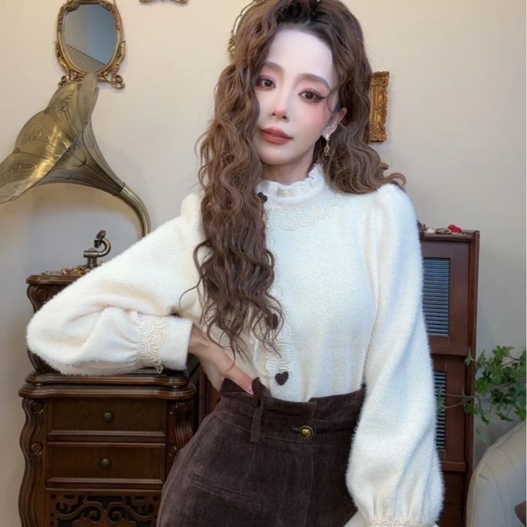 冬季加厚设计感斜襟时尚通勤衬衫女衬衣上衣