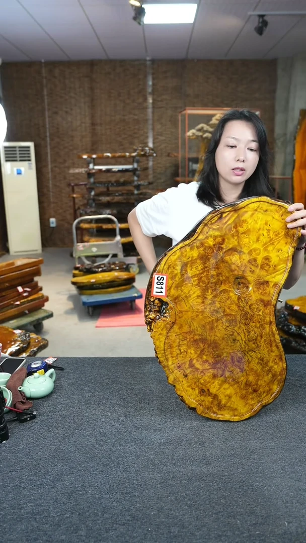 黄金樟实木茶盘噢