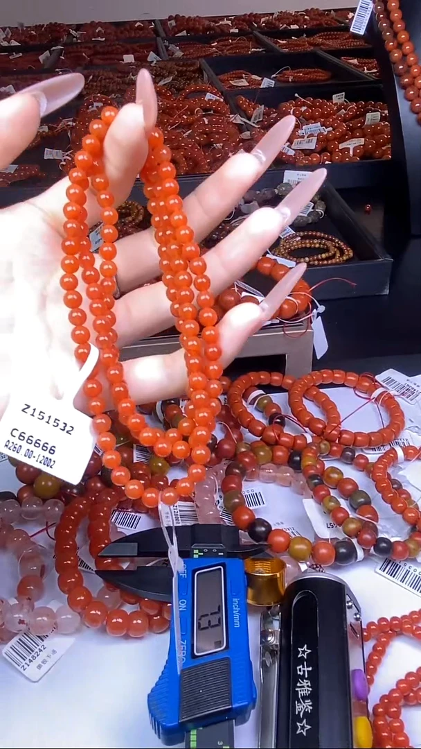 未镶嵌手串南红玛瑙保山冷水河多圈手链5mm+