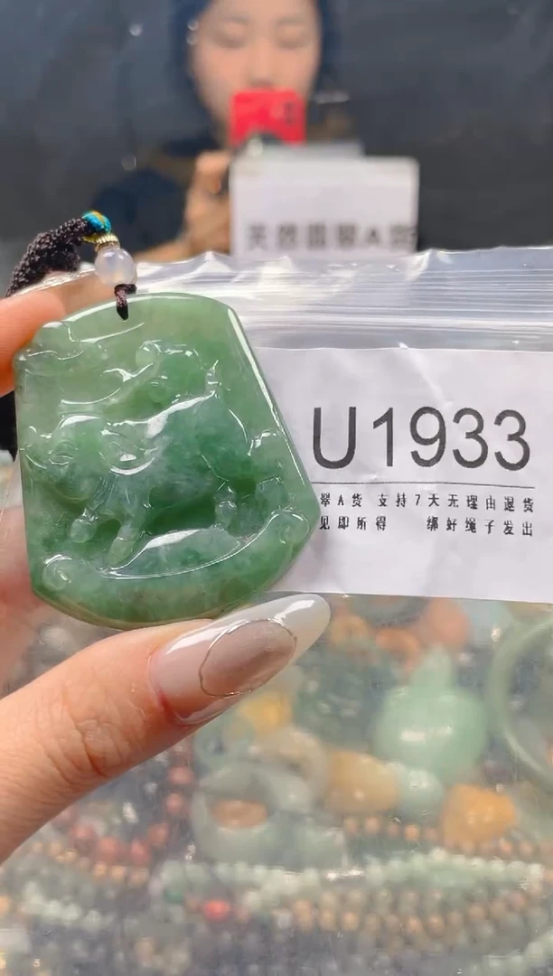 【闪购商品】翡翠颈饰未镶嵌/U/翡翠A货一图一物