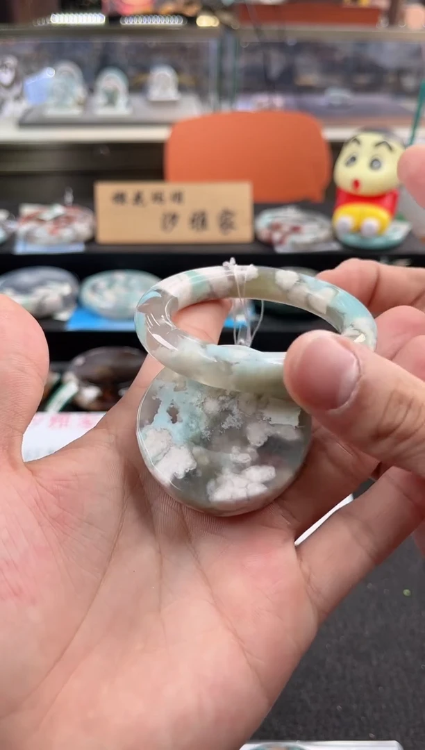 未镶嵌手镯石英质玉尘*丷圈口（赠品镯心）