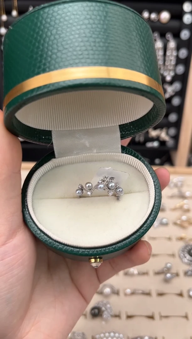 【闪购商品】海水珍珠戒指银S925镶嵌S925海水戒指