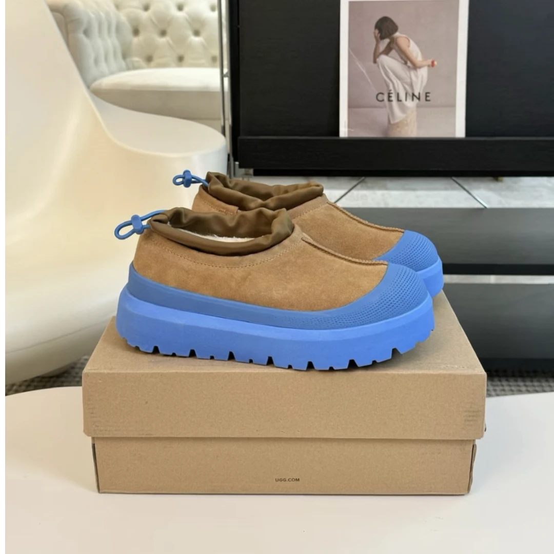 【女款低帮王一博塔斯曼】雪地靴2024新款秋冬季保暖防滑一脚蹬