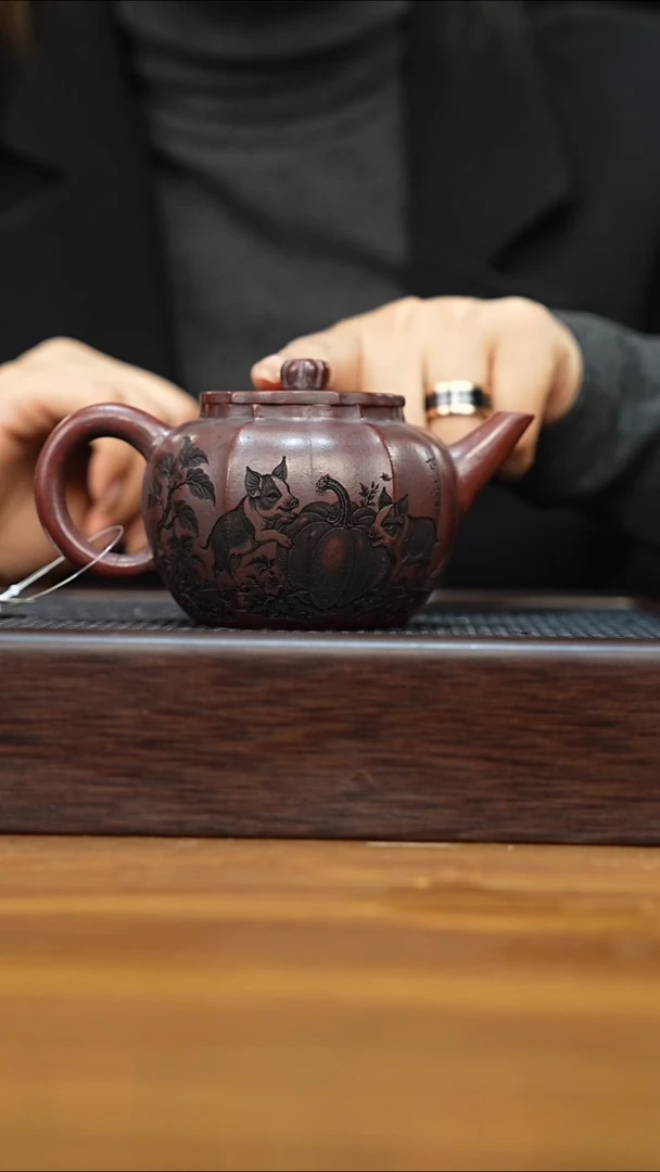 紫砂公道杯宜兴本地紫砂壶220cc