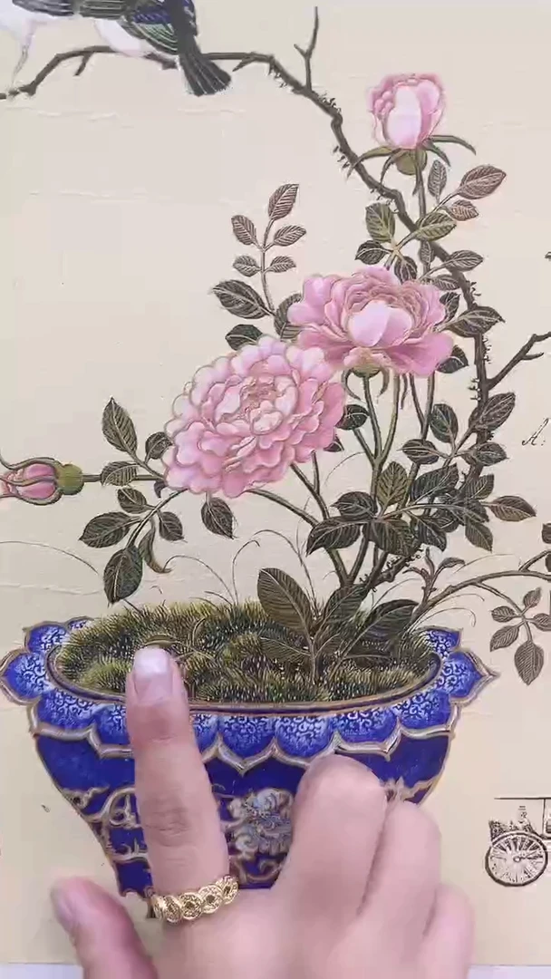 国画安长礼老师国画作品带证书合影双证