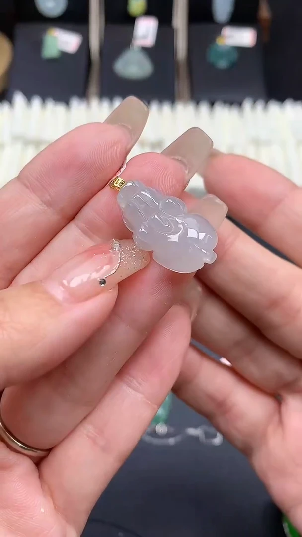 【闪购商品】翡翠吊坠(不含链)18K金镶嵌MS141987