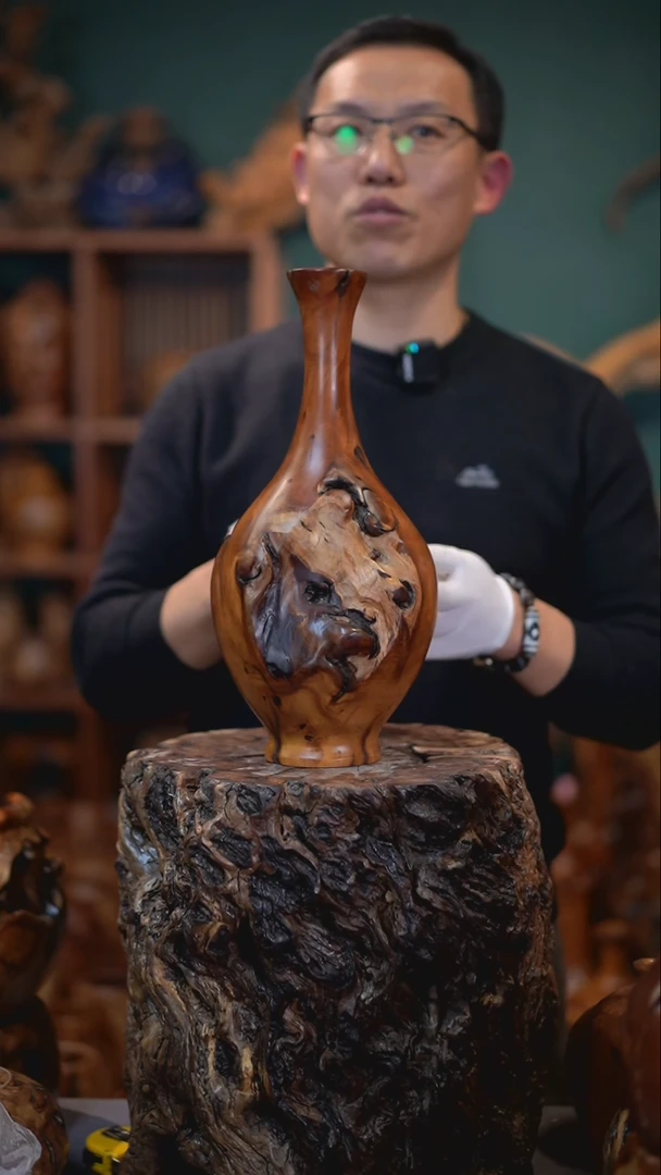 【闪购商品】枣木雷击枣木玉壶春