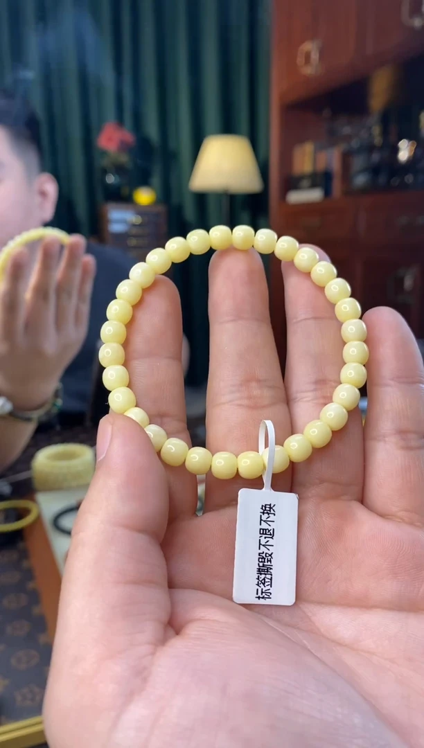 手串蜜蜡未镶嵌6.5mm老型