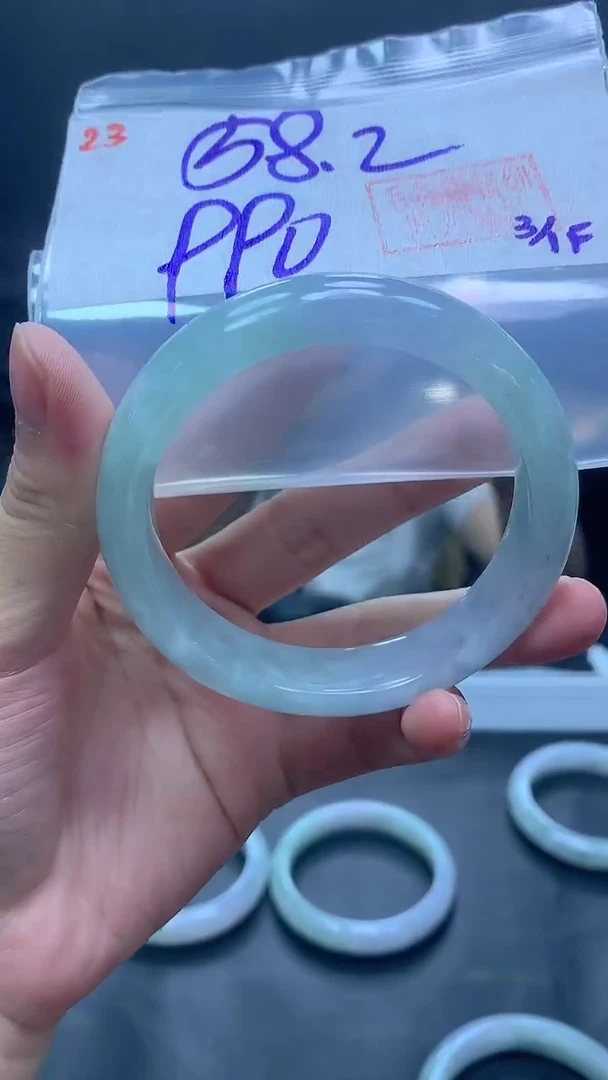 未镶嵌定制翡翠23手镯58.2+990元+拍一发一