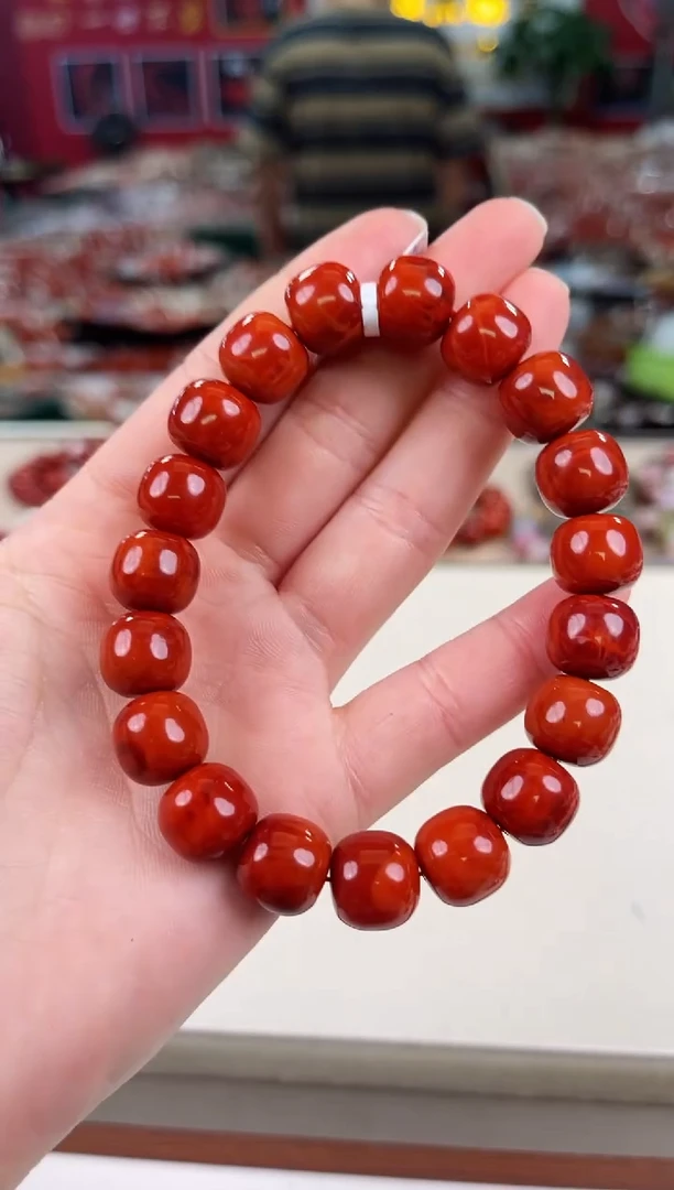 未镶嵌瓦西老型手串12+南红玛瑙（多样式发其一）