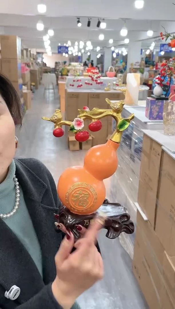 【闪购商品】琉璃椿野花器A早-15