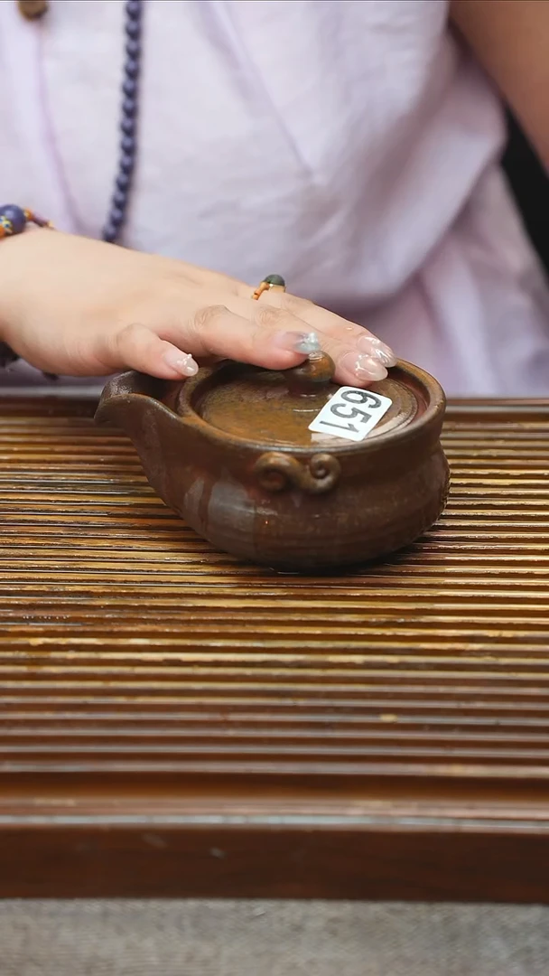 万古烧粗陶手工茶具