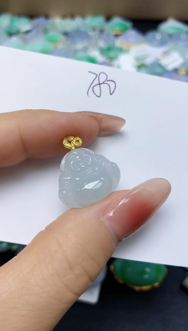 翡翠未镶嵌颈饰 天然缅甸翡翠A货
