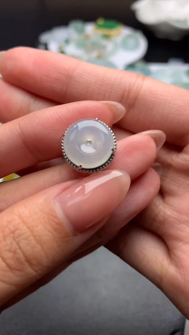 【闪购商品】翡翠颈饰银S925镶嵌净货