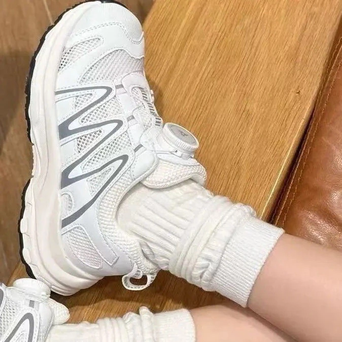 双网运动款老爹鞋男女童同款运动鞋