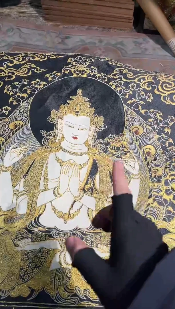 刺绣曦曦的唐卡tk160