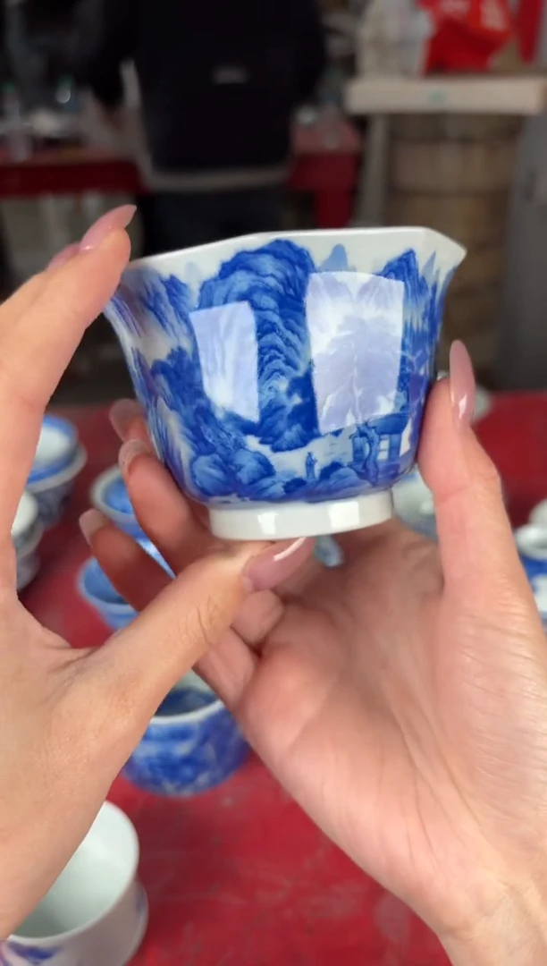 杯看山柴窑青花看山柴窑青花
