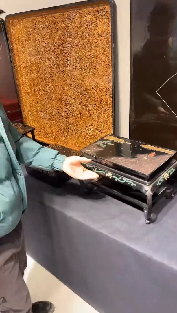 雕漆 茶台 大漆漆器大漆漆器