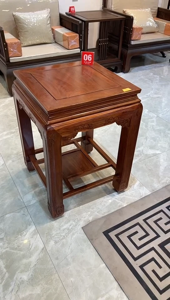 【闪购商品】花梨木类成套家具刺猬紫檀角几52*52*75