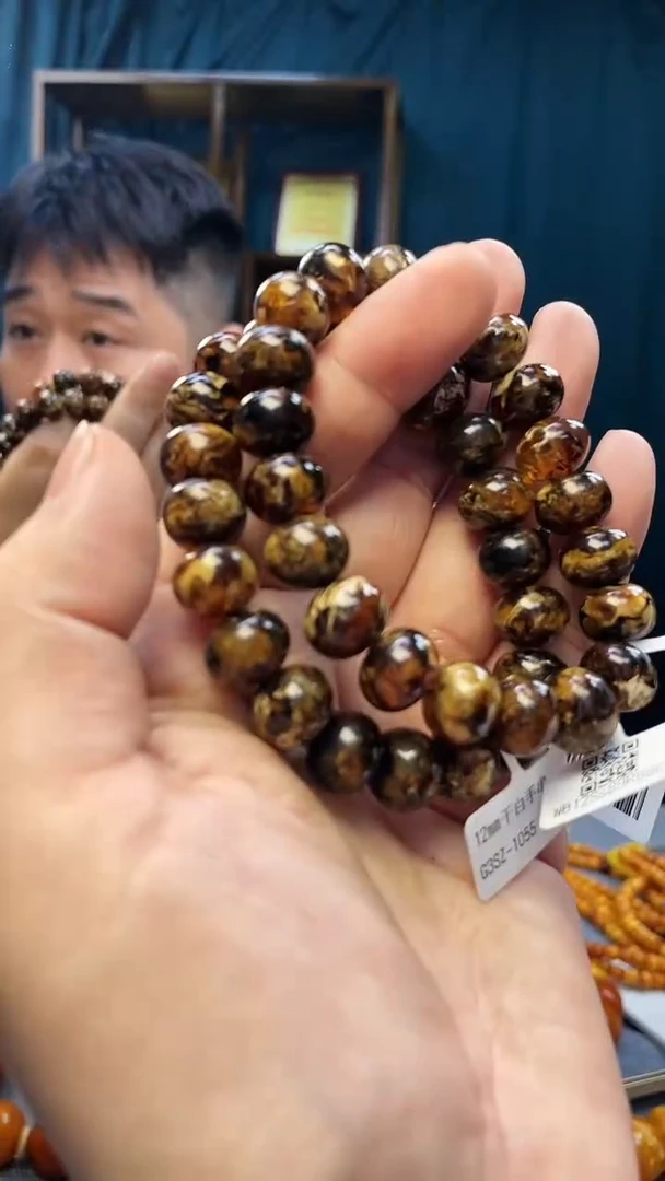 手串琥珀未镶嵌琥珀盘珠手串（多样性发其一）