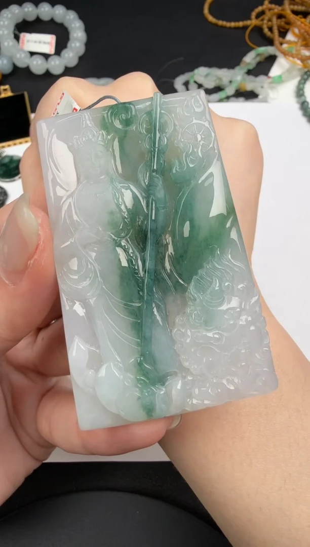 吊坠(不含链)未镶嵌翡翠不***饱翡翠饰品-190