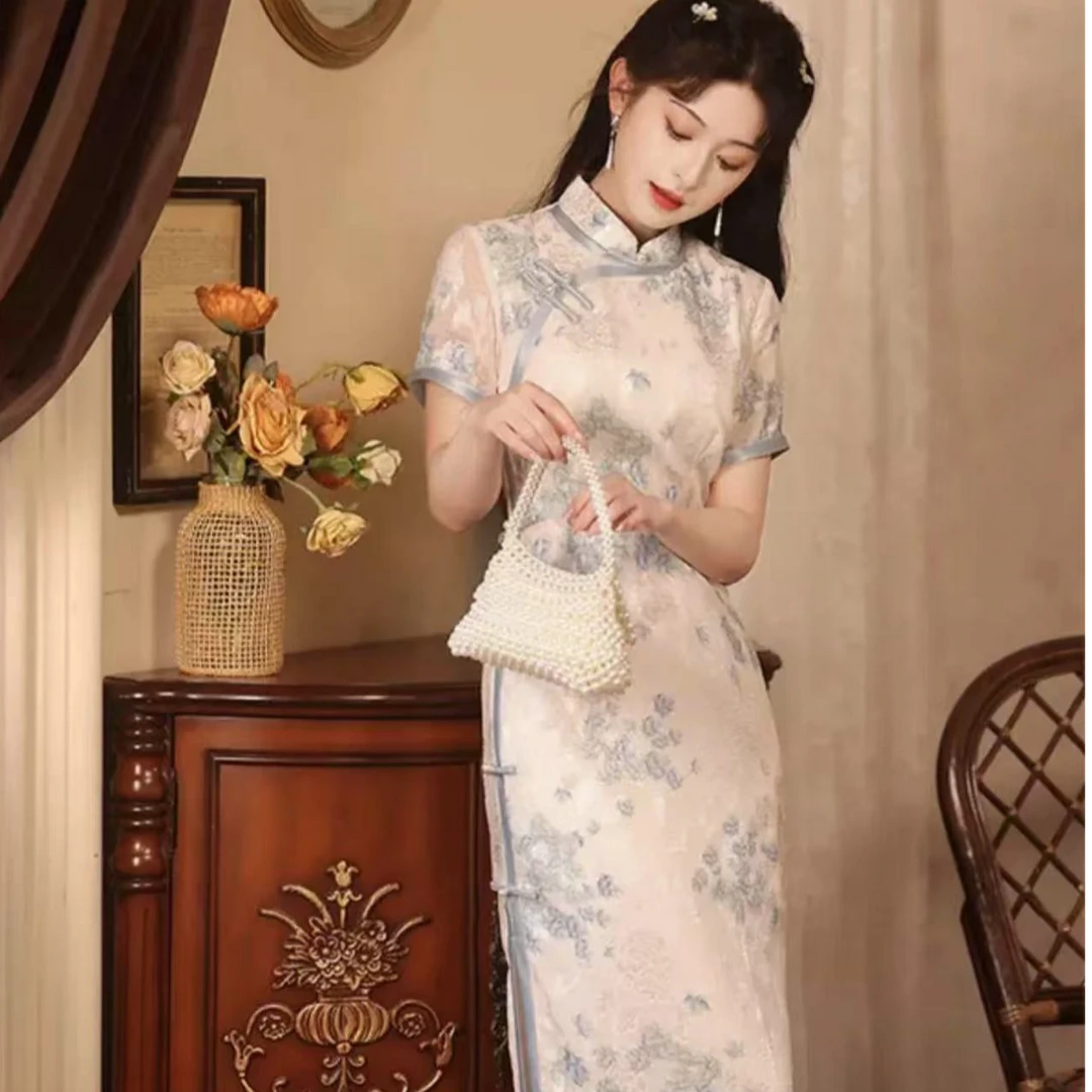 0025--苏州高端旗袍夏款双层