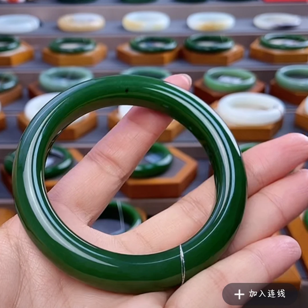【君君推荐】高端收藏级碧玉手镯56（25102705F）