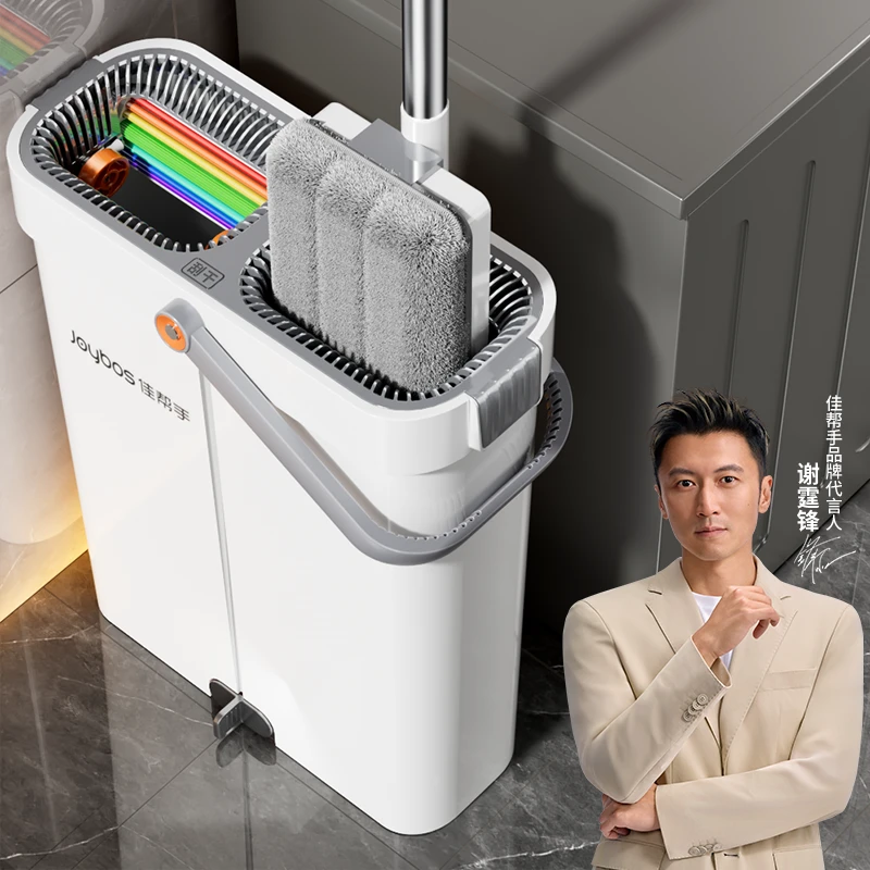 佳帮手新款拖把家用免手洗平板拖把一拖净干湿两用懒人拖地神器