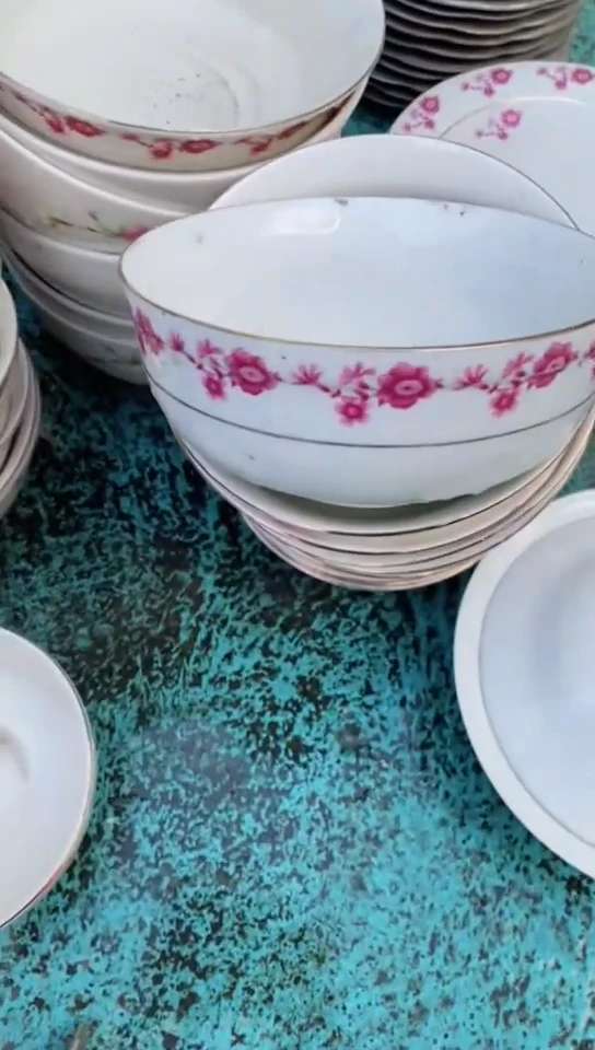 【闪购商品】描金小红花6寸勃勃碗