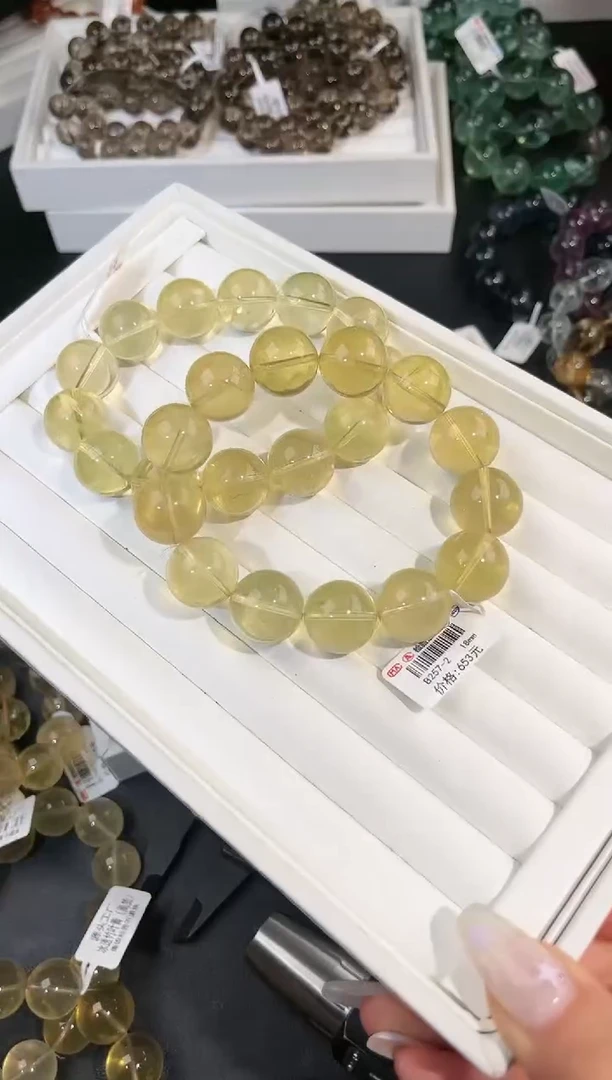 水晶手链未镶嵌多样性发一竹叶青18mm