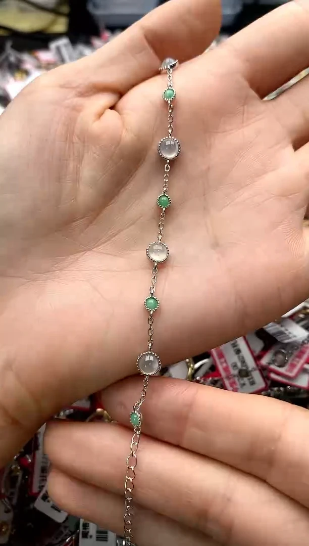 【闪购商品】翡翠戒指银S925镶嵌555555     9