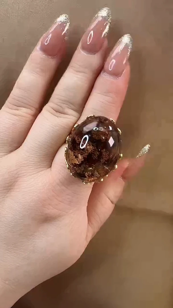 银S925镶嵌戒指水晶戒指