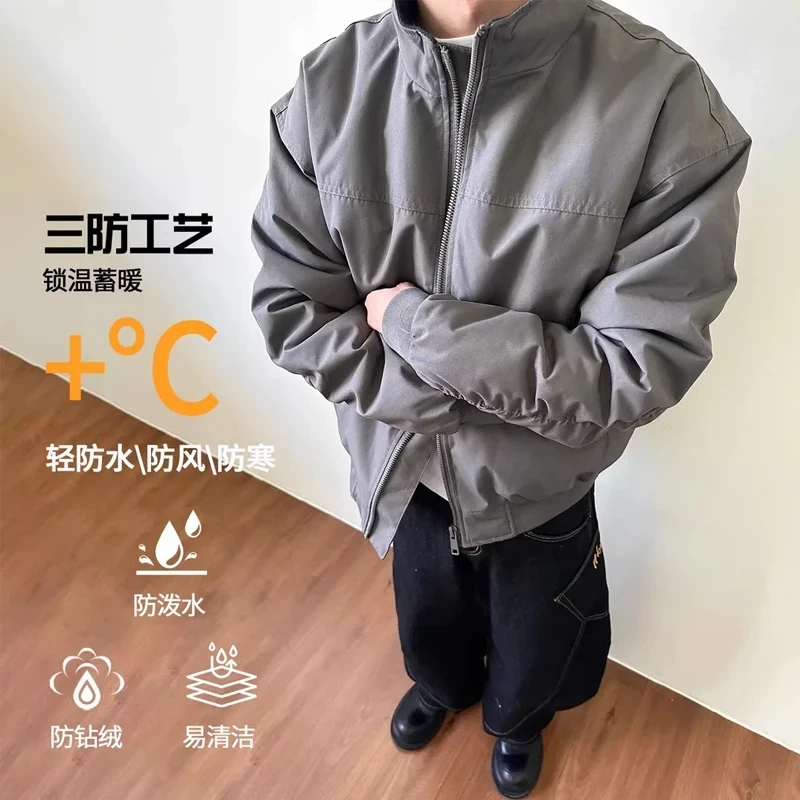 MADEXTREME冬季廓形宽松三防科技保暖夹克飞行员加绒外套男女