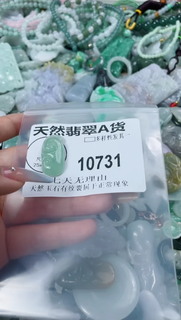 翡翠未镶嵌颈饰10731