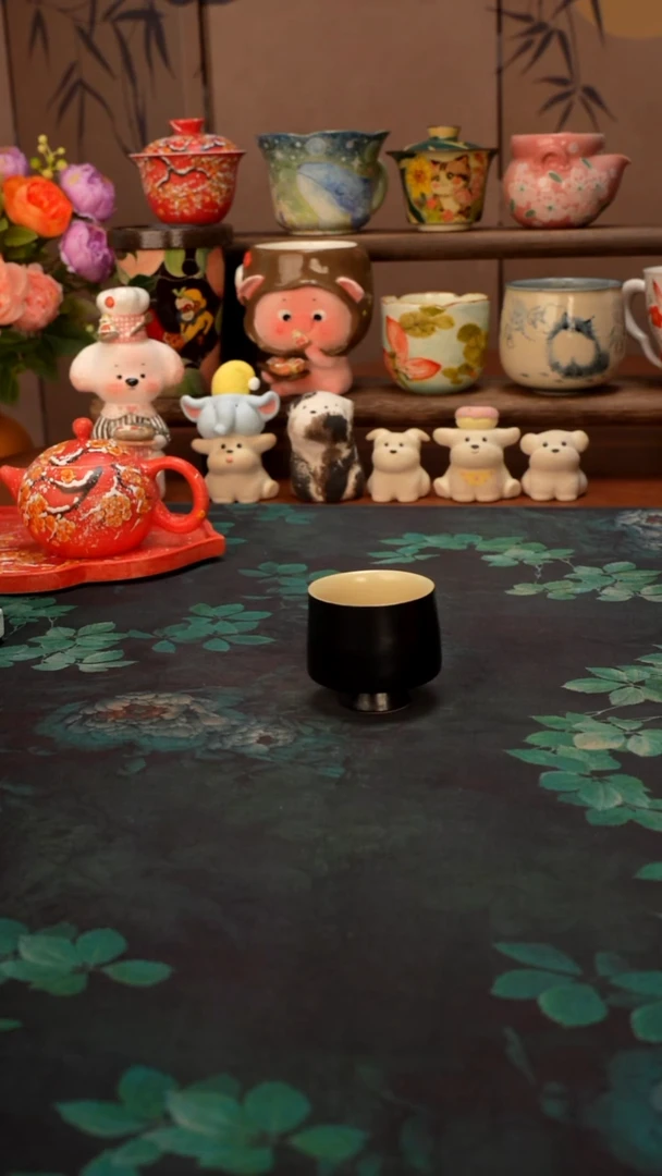 【落单】烧银箔系列  主人杯