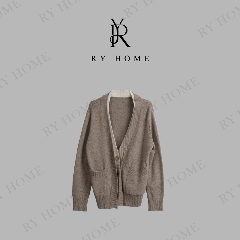【容雨RYHOME】新款长袖开衫毛织上衣M2449